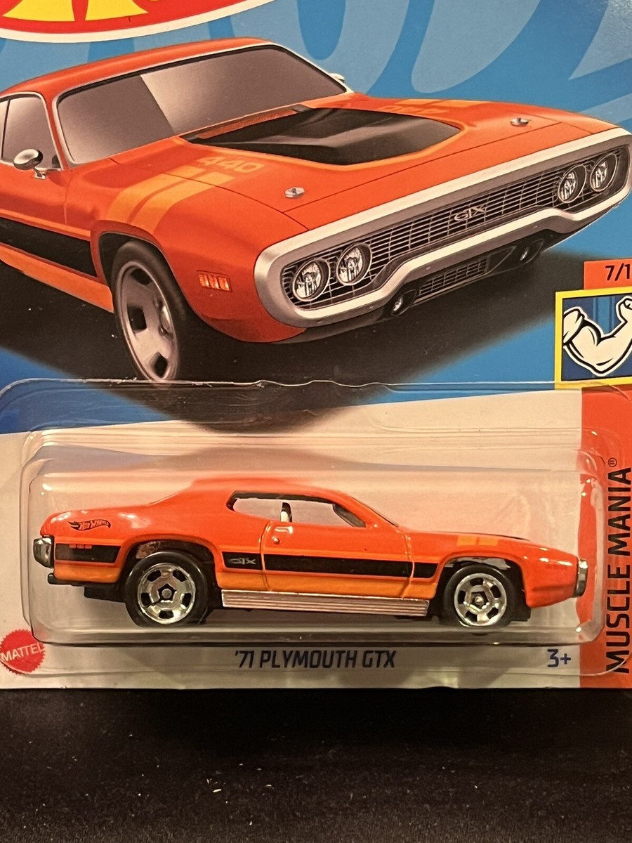 ホットウィール '71 プリマス GTX ヴィンテージ レーシング Hot Wheels 1971 Plymouth GTX Orange Diecast Sealed NM Condition | eBay