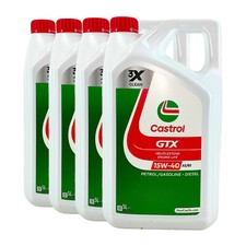 CASTROL GTX 15W-40 A3/B3 OLIO MOTORE PKW VW 501 01, VW 505 00, 4x5 Litri