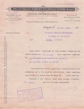 75 PARIS mechanic ROBERT PICARD BARRE 1920 machines