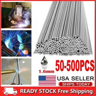 500PC Easy Melt Aluminum Solution Welding Flux-Cored Rods Wire Brazing Rod 1.6MM