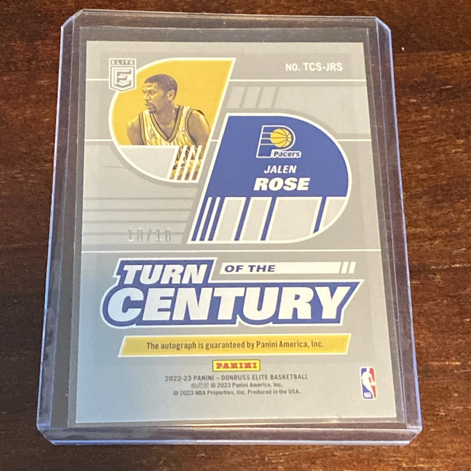 2022-23 Jalen Oro Rosa 10/10 Automático Panini Donruss Elite Cambio de Siglo  Foto 2 de 2