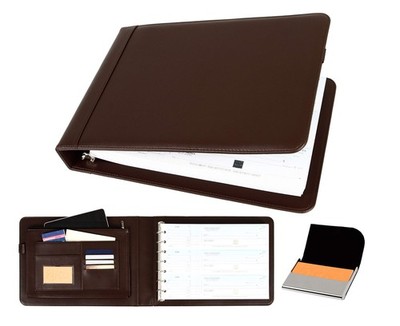 2Fold Business Check Binder 7 Ring for 3Up Business Size Checks with Extra Bu...
