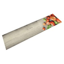 Vidaxx Küchenmatte waschbarer Tomatendruck 60x300 cm Samt