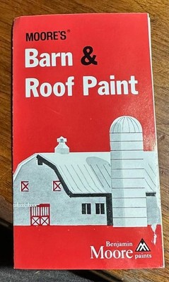 Vintage 1963 Benjamin Moore Paint Brochure Samples Ephemera Color Barn & Roof