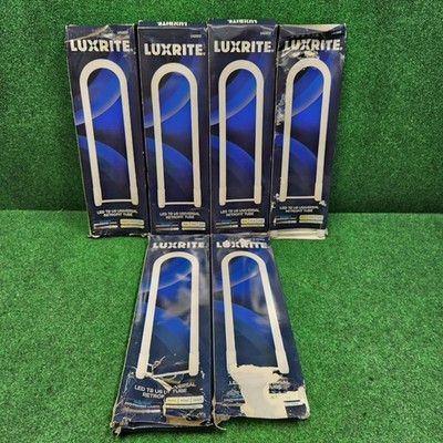 Luxrite U Bend LED Tube Light T8 T12, 17.5W 3 CCT 2100 Lumens G13 Base 6-Pack
