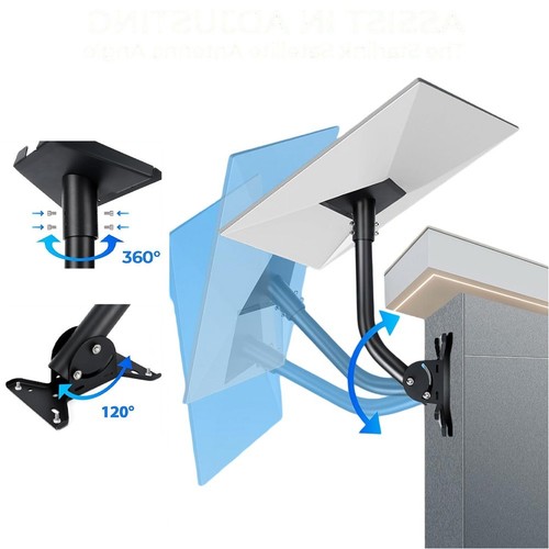 For Starlink 3rd Gen Wall Bracket for Flexible Satellite Mounting Options - Photo 2/8