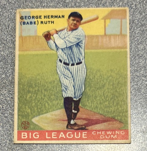 1933 Goudey Big League Chewing Gum - R319 Babe Ruth #144