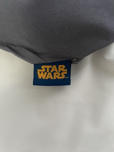 Vintage Star Wars Blanket Approx 85x70 Lucas Films Gray C3PO R2D2 Darth Vader - Picture 11 of 11
