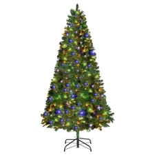 Pre-lit Christmas Tree 6ft Full 1250 Tips 330 LEDs 11 Modes w/ Remote Control