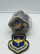 X25 US AIR FORCE USAF AIR EDUCATION & TRAINING COMMAND PATCH Color Leather Hook