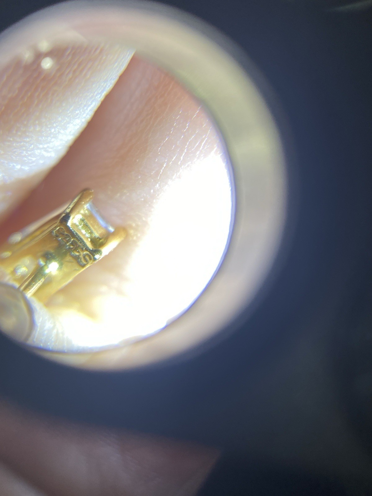 .sterling Silver Rectangle Shaped Clear Stone Stu… - image 7