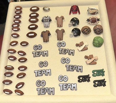 Jesse James Buttons Galore Football Vintage Shank Buttons Lot