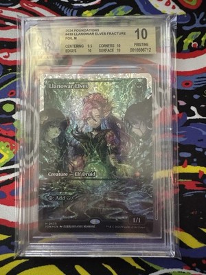 BGS 10 ~ MTG: Foundations FDN #439 LLANOWAR ELVES SHOWCASE - FRACTURE FOIL