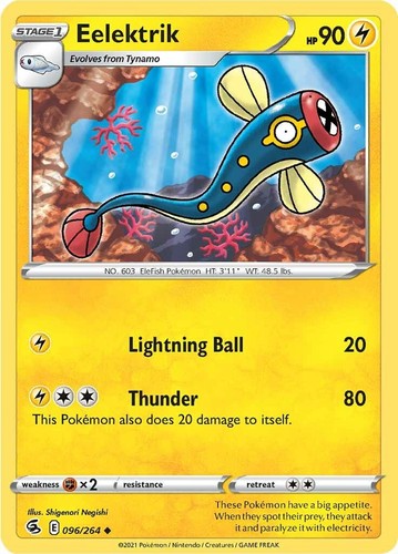 Pokemon: SWSH08 Eelektrik 096/264 NM