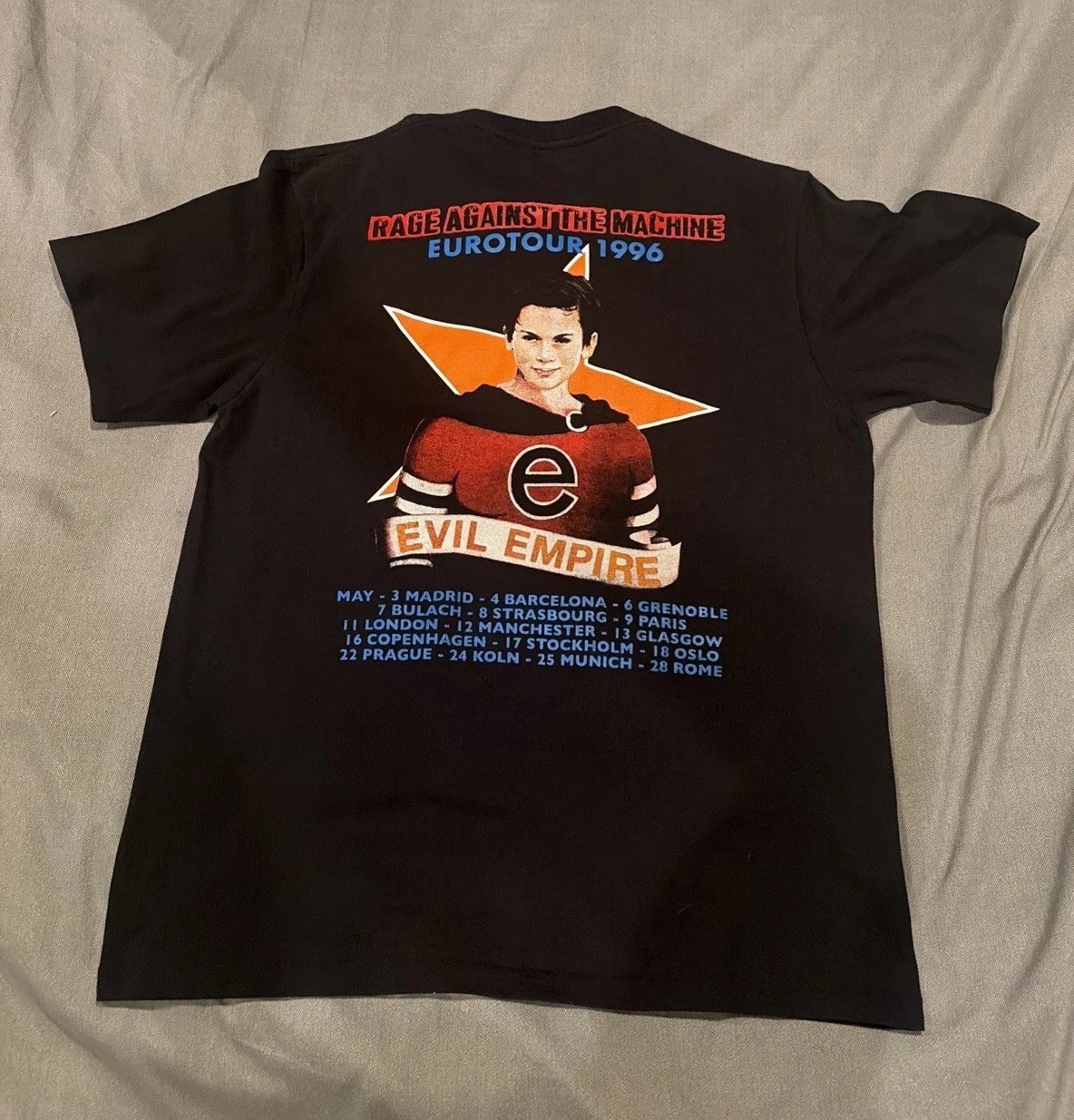 Rage Against The Machine Euro Parking Lot Vintage Shirt - second product detail image