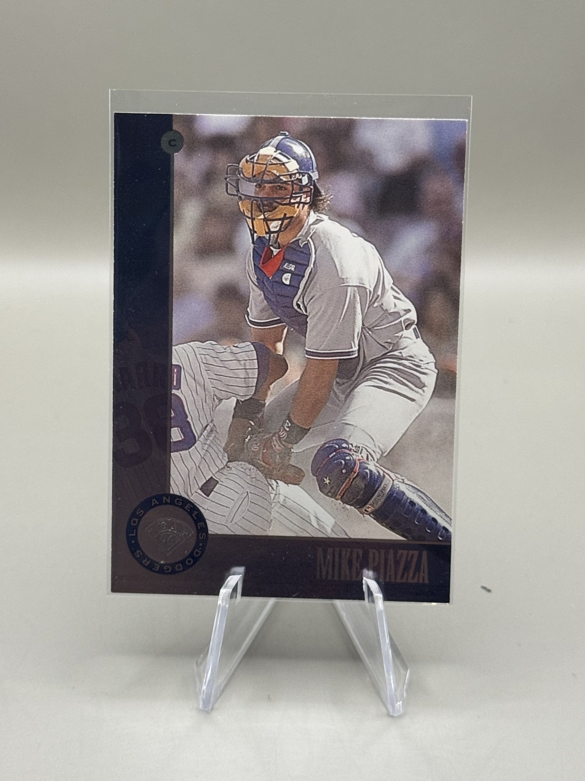1996 Leaf #200 Mike Piazza Press Proofs Bronze