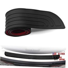 Car Rear Bumper Protector Guard - 35" x 2.8" Anti-Scratch Edge Trim, Rubber