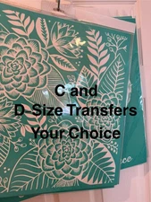 Chalk Couture C and D Size Transfers Stencils New Retired 2018 - 2020 You Choose