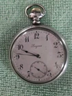 Antique Longines Swiss Made Pocket Watch in Coin Silver Case