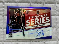 Precious Achiuwa  2020-21 Optic Signature Series Purple Autograph #SS-PAW Auto