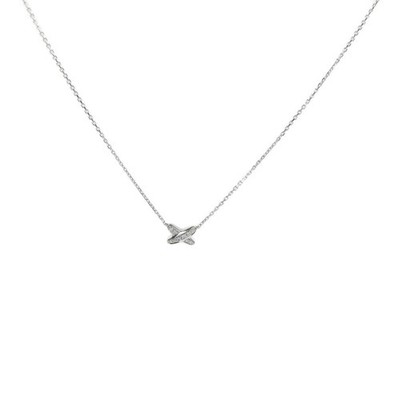 *15%OFF* Chaumet Diamond Jeux De Liens Necklace 18K White Gold