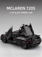 Mclaren 720s 1:24 Super Sportcar Sound & Light Miniatures Alloy Diecast Model