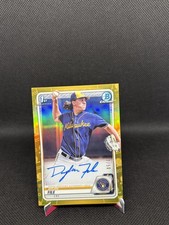 2020 Bowman Chrome #CPA-DF Dylan File Prospect Autographs Gold Refractor #/50