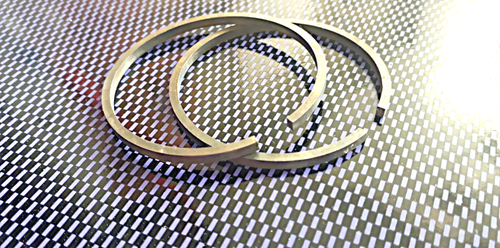 Segments De Piston Vintage AB-France 52,5 X 2,5 Mm Coupe Droite, Pour Motos Anciennes, Neuf Ancien Stock