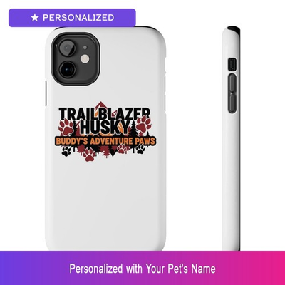 #ad Custom Husky Paw Print Phone Case Personalized Pet Name iPhone Easter Gift $29.99