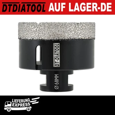 DT-DIATOOL 1St. 68mm Vakuum gelötete Diamantbohrkronen für Fliese Lochsäge M14