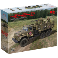 ZIL-131 With Dshkmd Crew Armed Forces Of Ukraine Kit 1:35 Icm Kit Mezzi Militari