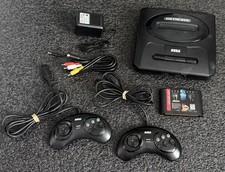 SEGA Genesis Model 2 Console System MK-1631 Bundle w/ OEM Controllers & Game