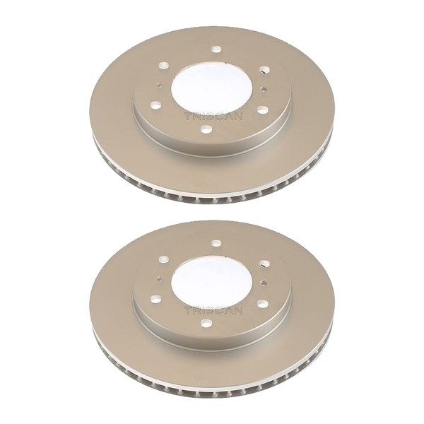 2 Bremsscheiben BelüFtet Ø 290 Mm Triscan FüR U.A. Mitsubishi Pajero-image