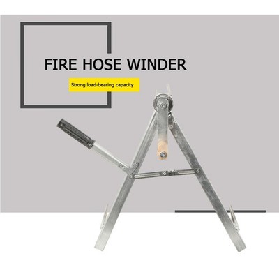Manual Hose Reel Machine Fire Water Pipe Storage Rack Portable Pipe Winding Tool