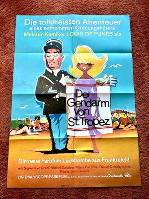 Der Gendarm von St. Tropez Kinoplakat Poster A1, Louis De Funes, 1966