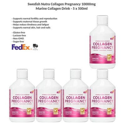 Swedish Nutra Collagen Pregnancy 10000mg für Kinderwunsch 5x500ml
