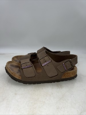 Birkemstock Leather Milano Mocha Unisex. Birkenstock leather sandals Milano at PRM US main image 4