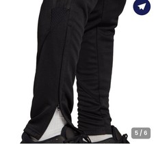 New MENS XL ADIDAS Tiro 23 LEAGUE PANTS Black TAPERED Leg FOOTBALL SOCCER TRACK