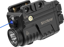 Blue Beam Laser Flashlight Combo for Pistol Picatinny Rail Rechargeable 5mW
