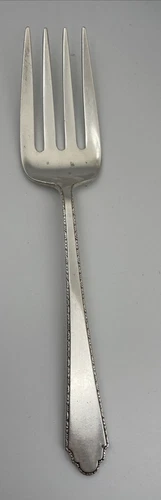 Sterling Silver Lunt William & Mary Large 7" Serving Fork 50 Grams