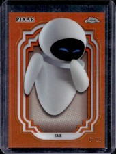 2024 Topps Chrome Disney E EVE Orange Refractor #/25 WALL-E
