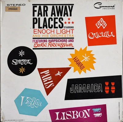 Enoch Light And His Orchestra Far Away Places GATEFOLD Command Vinyl LP