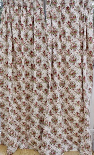 FABULOUS RARE VINTAGE ORIGINAL LAURA ASHLEY MICHAELMAS COUNTRY COTTAGE CURTAINS - Picture 6 of 10