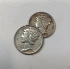 Mercury Dimes Two-Pack - 90% Silver - 1945