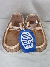 Hey Dude Wendy Y Disco Sequin Blush Youth Size 13 New With Tags