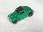 HOT WHEELS RED LINE 36 FORD COUPE GREEN w BLACK INTERIOR