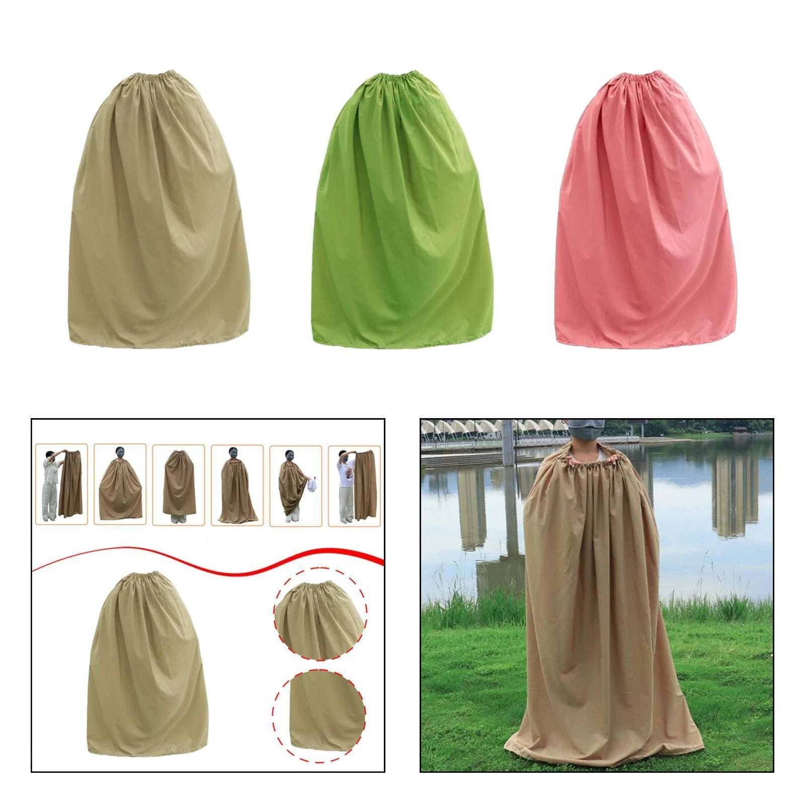Portable Changing Room Changing Curtain Lightproof Spacious Privacy Tent