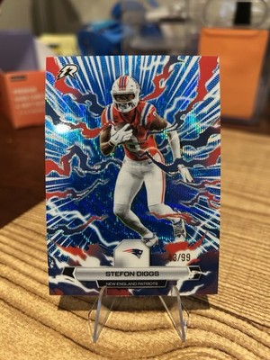 2025 Topps Resurgence Stefon Diggs Blue & Red Surge /99 New England Patriots