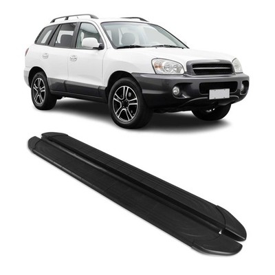Side Step Running Boards Nerf Bars for Hyundai Santa Fe 2001-2006 Black 2Pcs