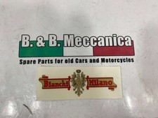 LOGO ADESIVO IN DECALCOMANIA MOTO BIANCHI MILANO AQUILOTTO BIANCHINA MENDOLA ...